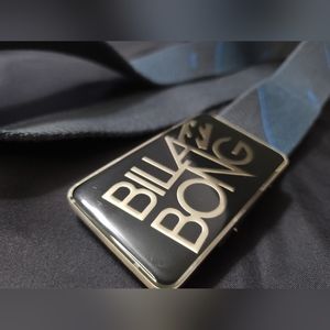 Billabong Web Belt. Grey and blue. Preloved.